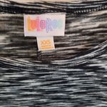 LuLaRoe  Carly T-shirt Dress Women's Size XXS Black Asymmetrical Oversized Fit Photo 4