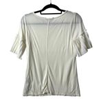 Banana Republic cream color short sleeve top women’s size small Photo 1