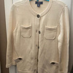 CHAPS FINAL MARKDOWN  cotton cardigan petite medium Photo 0
