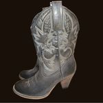 Very Volatile Very Volitile gray faux cowgirl boots! Stitched shaft & decorative studs! Photo 7