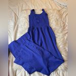 Free People  Good Karma Flared Onesie in Midatlantic XS/S Photo 6