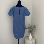 Abercrombie & Fitch Denim Sheath Dress. Size Medium w/embroidered flowers Photo 4