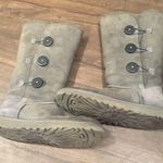 Uggs gray shearling lined buttoned tall winter boots Photo 0