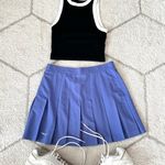 Head Vintage Pleated Tennis Skirt Blue Logo Detail Preppy Country Club Photo 0