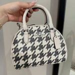 Coach  Sydney Satchel With Houndstooth Print CJ628 Photo 3