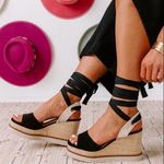 Soda Black Ballerina Wedge Photo 0