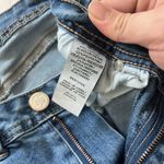 Boom Boom Jeans Mid Rise Skinny Ankle Women’s 11 Blue Embroidered Hem Distressed Photo 14