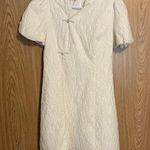 White Mandarin Collar Cheongsam Qipao Mini Dress Size XS Photo 3