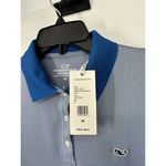 Vineyard Vines Performance Women's Perfect Pique Polo Solid Yacht Blue Stretch Photo 3