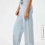 LA Hearts  Light Indigo Rose Belted Low Rise Baggy Jeans Photo 8