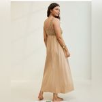 Aerie  Crochet Maxi Dress Sleeveless Koko‎ Brown Boho Cottagecore Flowy Long XS Photo 4