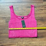 Wild Fable Women's Square Neck Cropped Sweater Tank Magenta Pink Size XXL NWT Photo 2