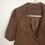 Forever 21 Wool Short Sleeve Belted Coat Sz L Photo 4