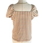 Madewell Gingham Jacquard Square-Neck Puff-Sleeve Top Photo 8