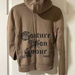 Juicy Couture Rhinestone Embellished Zip Hooded Sweatshirt Photo 0
