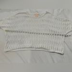 Sweet Romeo Womens Sz:M White Open Knit Oversized  Lightweight Bat Wing Sweater. Photo 1