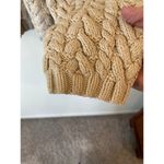 J.Crew Chunky Knit Braided Pullover Sweater Cotton Cream Women's Size Large Photo 2