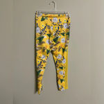 Zyia  Yellow Floral Light N Tight Hi Rise Mesh Leggings Pants Size Small 6-8 Photo 1