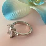 Princess Ring, Size 8 Silver Photo 2