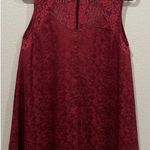 Lulus Evidently In Love Burgundy Floral Embossed Satin Mini Dress Photo 4