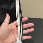 Mali + Lili | Vegan Leather Black Shoulder Bag w/ Tassle & Dust Bag Photo 8