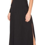 Finders Keepers  Black Amos Dress Size Slits Cut Outs‎ Lace Up Maxi Size Small Photo 0