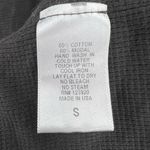 LA Made  Black V Neck Thermal Distressed Size Small New Photo 6