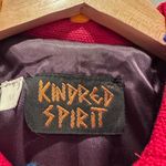 Vintage Kindred Spirit Red Funky Embroidered Blazer Jacket Size Medium Photo 3