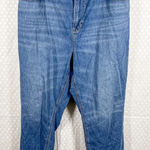American Eagle  Dark Wash Paperbag High‎ Rise Mom Jeans Photo 0