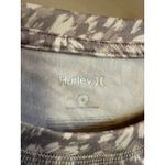 Hurley  Womens Long Sleeve Active Top Athleisure Gray White Patterned Size S Photo 2