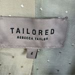 Rebecca Taylor Tailored  Color‎ Block Double Breasted Blazer Jacket Grey Black 4 Photo 9