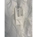 Milly NWT Rana Feather Shift Dress in White Size 8 Photo 6