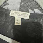 Dana Buchman  Blazer Womens Sz L Gray Black Jacket Open Front Pockets Career Photo 2