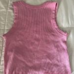 Brandy Melville John galt pink croped tank top ribbed Photo 2