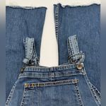 Rag and Bone  Denim Raw-Hem Cropped Kick Flare Overalls Photo 6