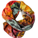 Anthropologie Bl^nk London Infinity Scarf Multicolor Floral Colorful Bl Photo 0