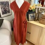 Eileen Fisher  Deep Pekoe Washable Crepe Wrap Front Jumpsuit Size XS Photo 2