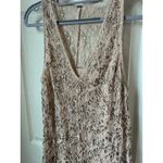 Free People  Shine On Beaded Gold Dress - Small Photo 2