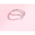 Boutique NEW 14k White Gold Genuine Certified Moissanite‎ Three Stone Ring Sz 6 Photo 11