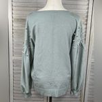 INC  (International Concepts) Crewneck Sweater w Pearls Sage Green-Large Photo 2