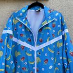 Nike Blue Fruits Windbreaker Jacket S Bananas Strawberries Photo 1
