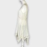 Free People  Go Lightly Dress Women's XS White Gauze Handkerchief Sleeveless Midi Photo 3
