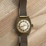 Hamilton Watch Electronic Vintage RARE 10KT Gold Plated Case and Mesh Bracelet Photo 3