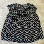 Hilary Radley  Medium black and white blouse Photo 0