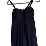 Nicole Miller NWOT  Flyaway 1PCS Twisted Bandeau Swim-dress Black M Photo 4