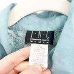 INC International Concepts Womens Y2K Fairycore Sheer Lace Snap Shirt Size 1X Blue Photo 3