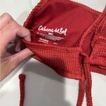 Cabana Del Sol Red Textured Bikini set Photo 5
