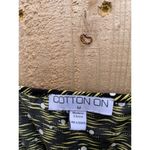 Cotton On Brand Women's Size Medium Dress Spaghetti Strap‎ Yellow Black Dot Photo 2