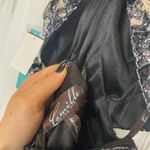 Camille La Vie NWT  Animal Print Sequin Halter Open Back Maxi Dress Size 4 Photo 6