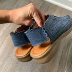 VTG Beacon Euro Flex Huaraches Sandals Leather Blue Mary Jane Size 6 6.5 Photo 9